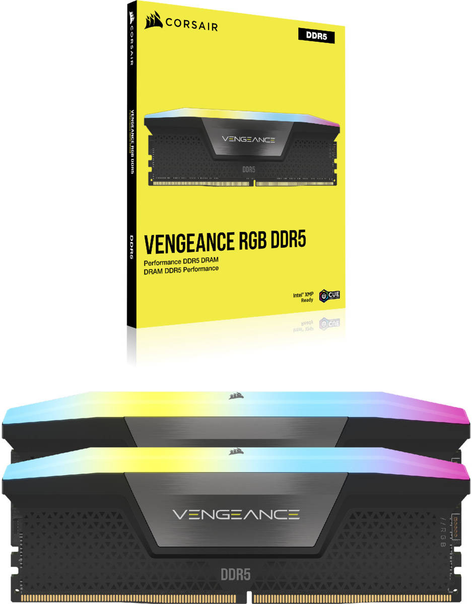 Corsair VENGEANCE RGB DDR5 64GB(32GBx2) DDR5 6000MHz(PC5-48000