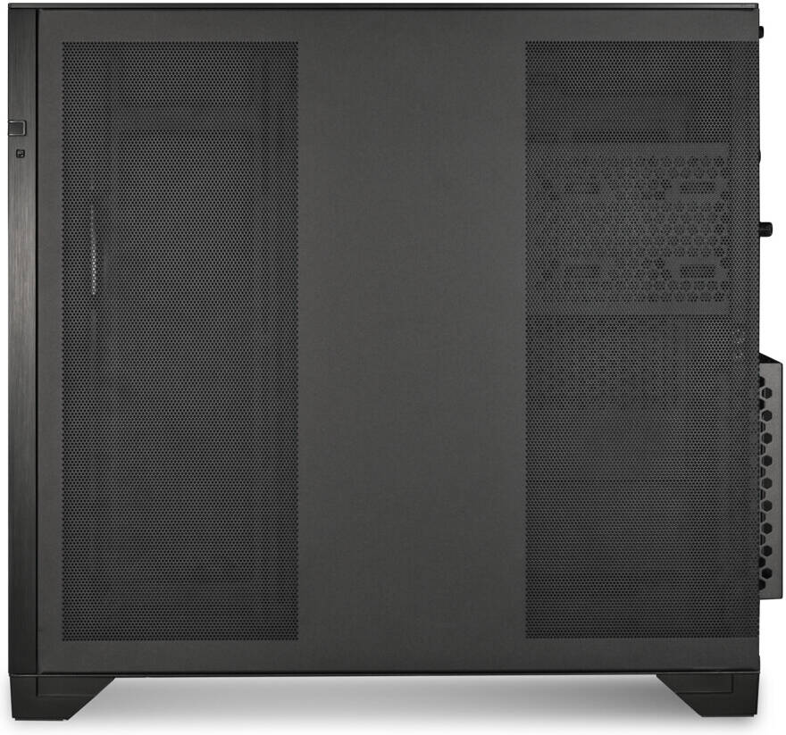 Lian Li O11 Vision Tower Computer Case, 360mm Radiator & 8x 120mm Fan Support, Black | O11VX