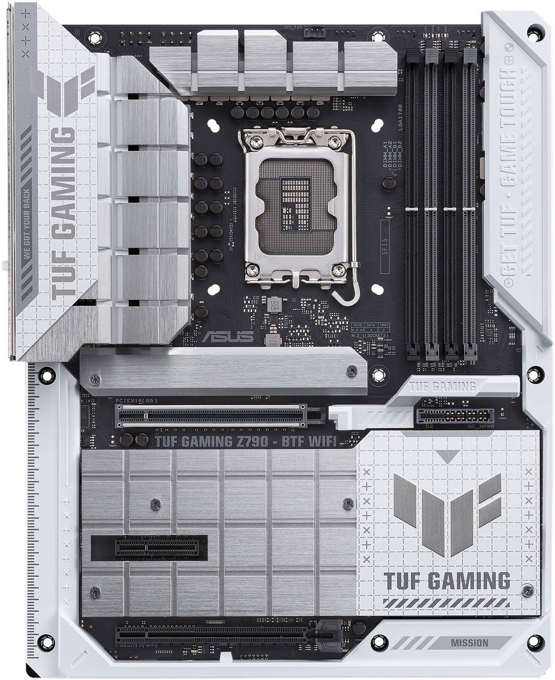 ASUS TUF Gaming Z790-BTF WIFI LGA 1700 ATX Intel Motherboard, Intel Z790 Chipset, White/Black