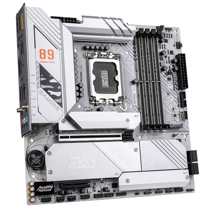 COLORFUL CVN Z890M GAMING FROZEN V20 DDR5 WIFI Motherboard LGA 1851 Socket, Supports Intel® Core™ Ultra processors | White