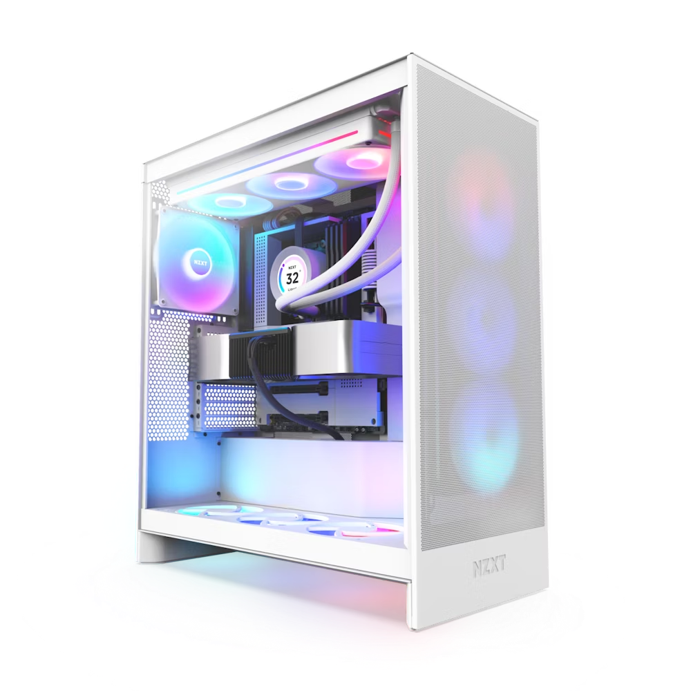 RTX 4070 Ti SUPER ULTRA 7 WHITE GAMING PC BUILD | [Intel Ultra 7-265KF CPU, RTX 4070 Ti Super 12GB GPU, 32GB DDR5 RAM, 1TB M.2 NVMe, 850W PSU, NZXT H7 Flow White Tempered Glass Gaming Case]