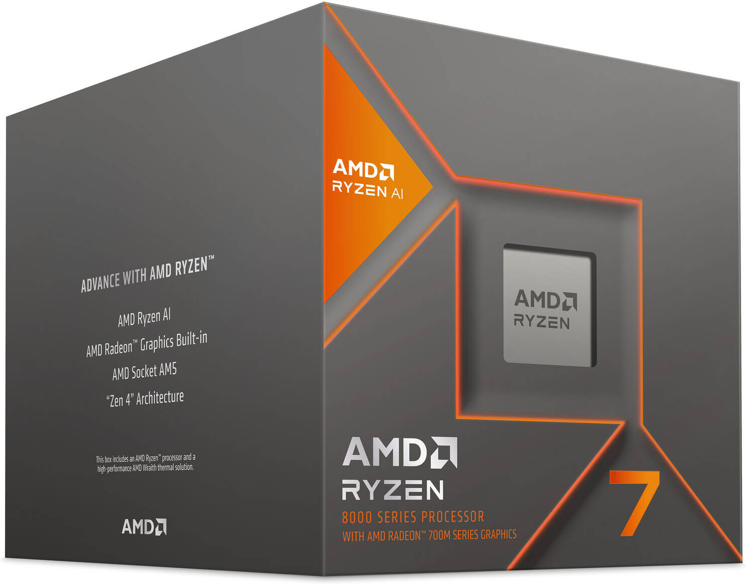 معالج سطح المكتب AMD Ryzen 7 8700G AM5 بسرعة 4.2 جيجاهرتز، 8 أنوية و16 خيطًا، وسرعة تعزيز قصوى تبلغ 5.1 جيجاهرتز، وذاكرة تخزين مؤقتة 8 ميجابايت L2 و16 ميجابايت L3، وبطاقة رسوميات AMD Radeon 780M