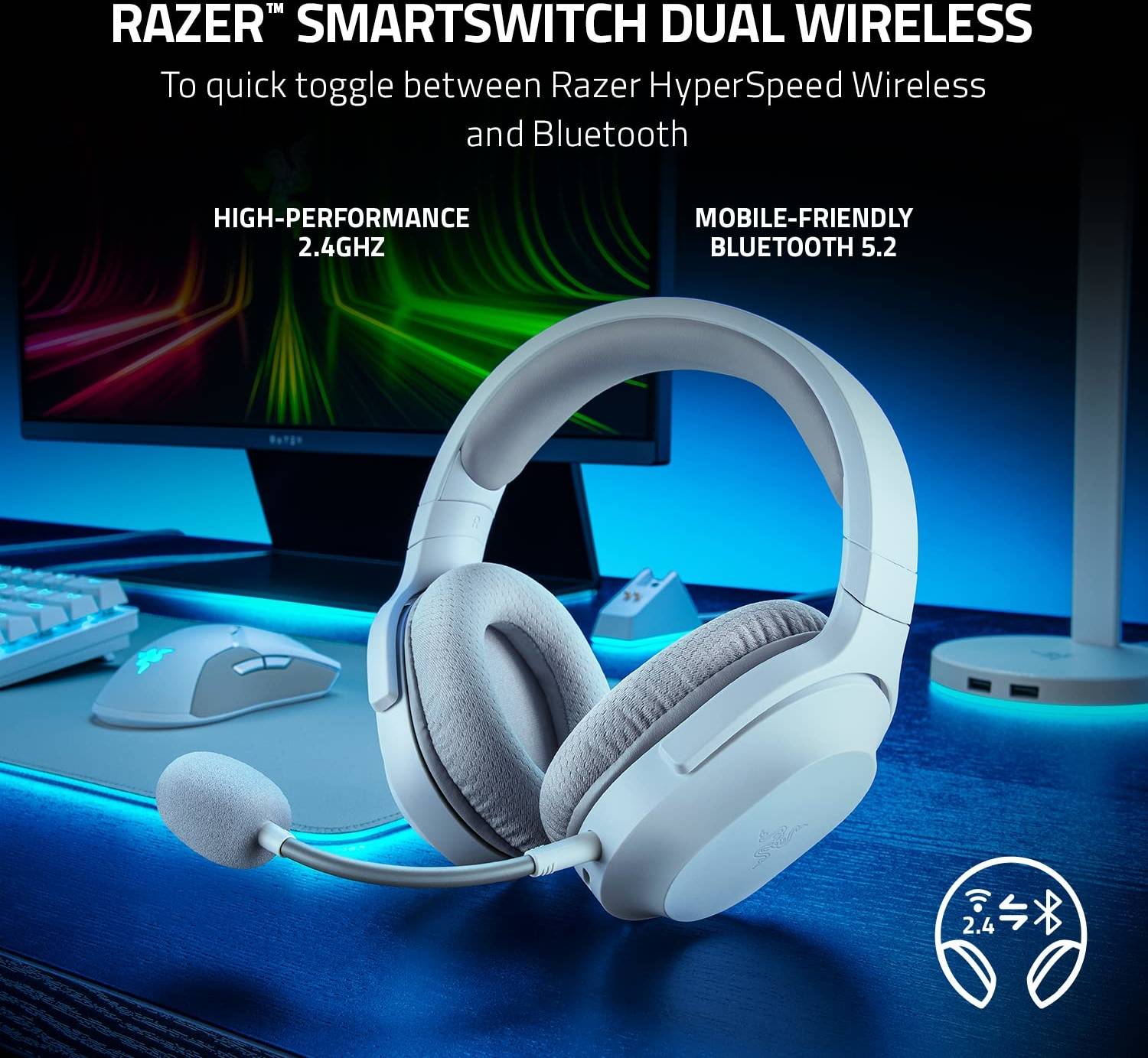 Razer Barracuda X Wireless, Mercury White | RZ04-04430200-R3M1