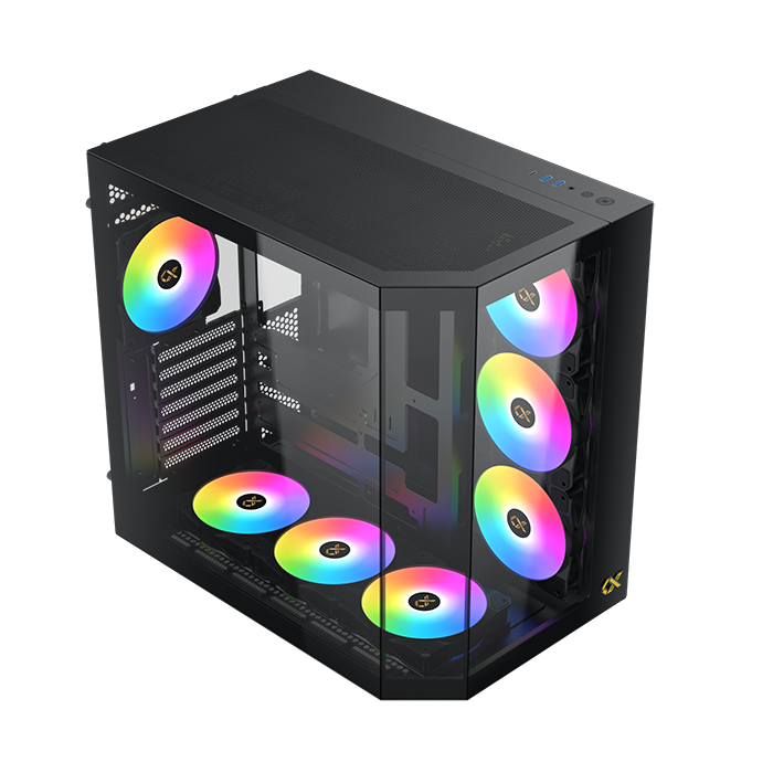 Xigmatek CUBI II Black E-ATX Mid-Tower Gaming Case | EN45486