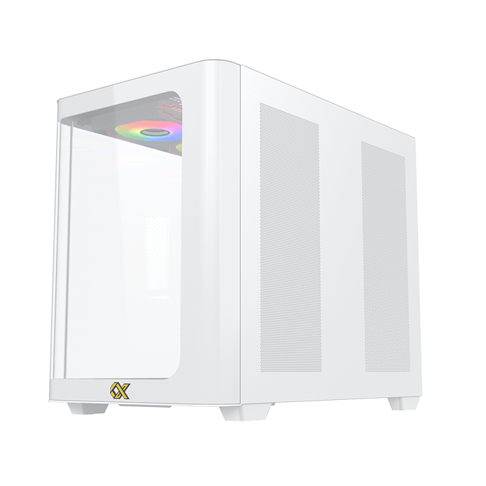 Xigmatek Pano Front Curved ARGB Gaming ATX Case White