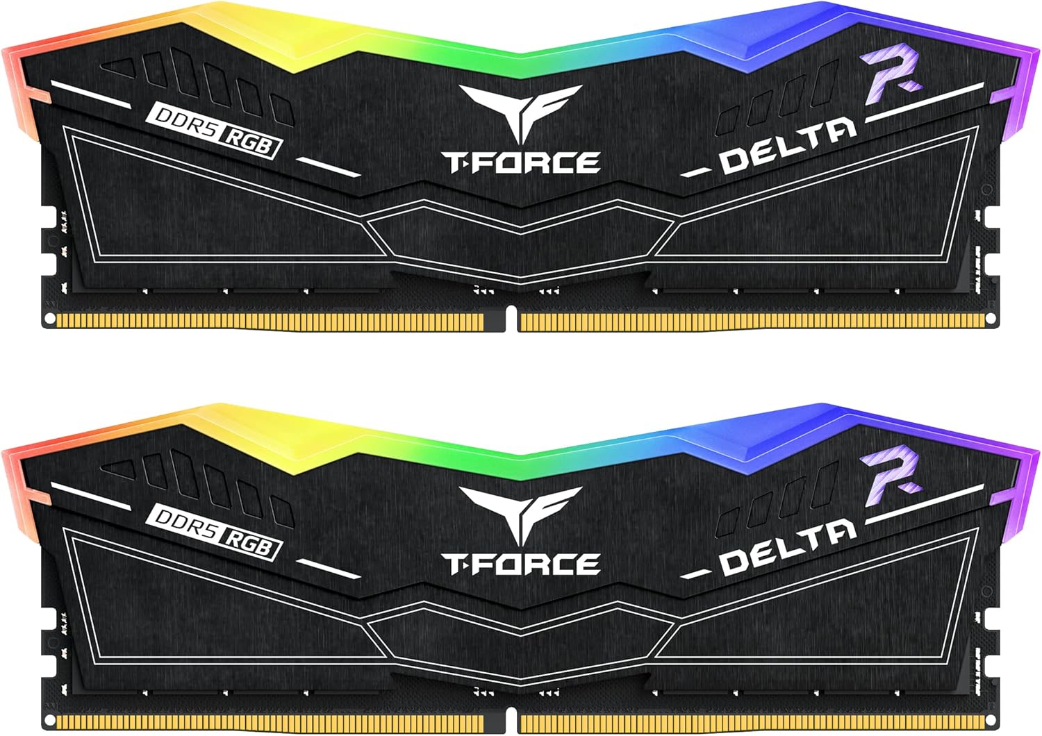 T-Force Delta RGB 48GB (2x24GB) 7200MHz DDR5 CL34-42-42-84 1.4V Memory, Black | FFD524G7200HC34ABK