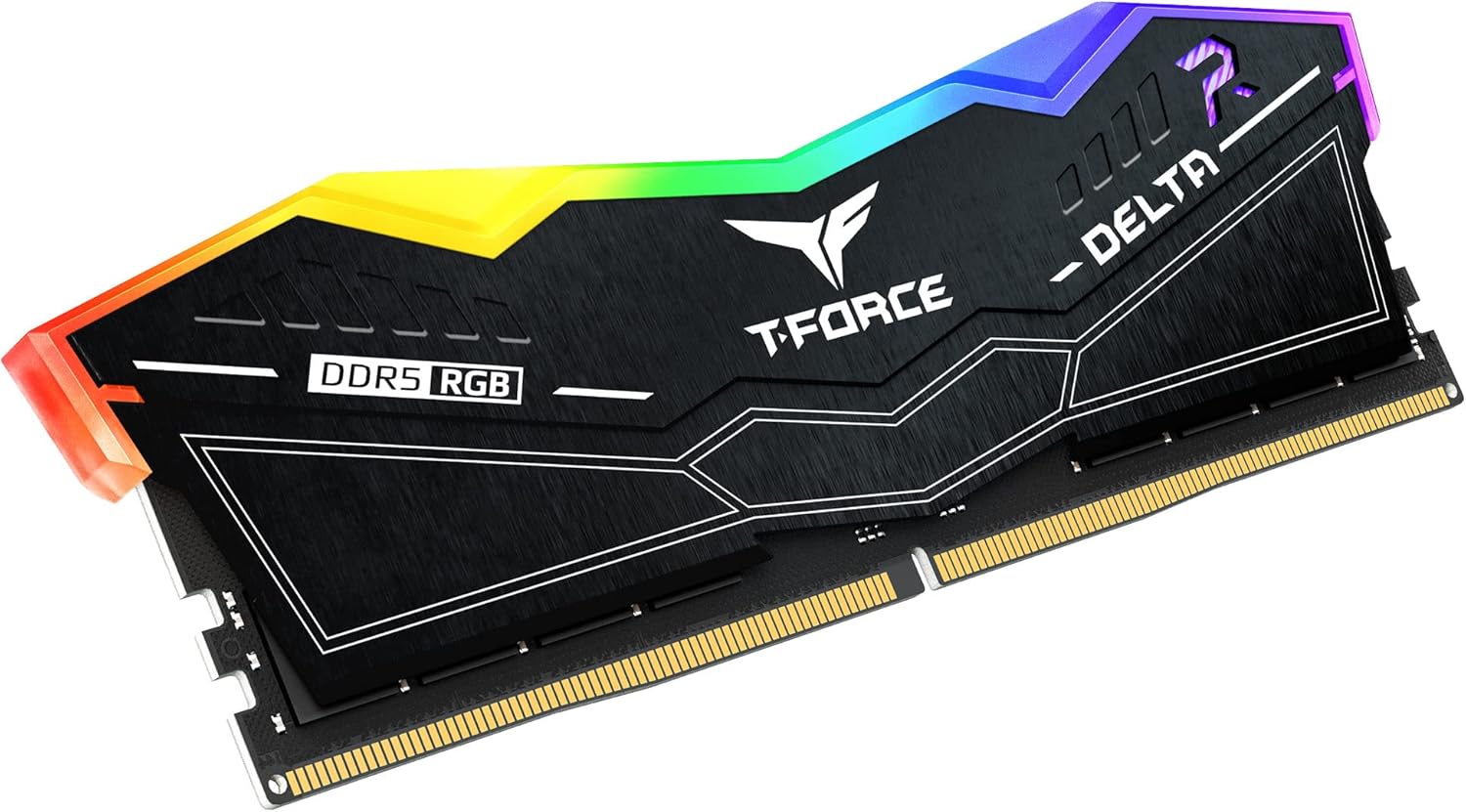 T-Force Delta RGB 48GB (2x24GB) 7200MHz DDR5 CL34-42-42-84 1.4V Memory, Black | FFD524G7200HC34ABK