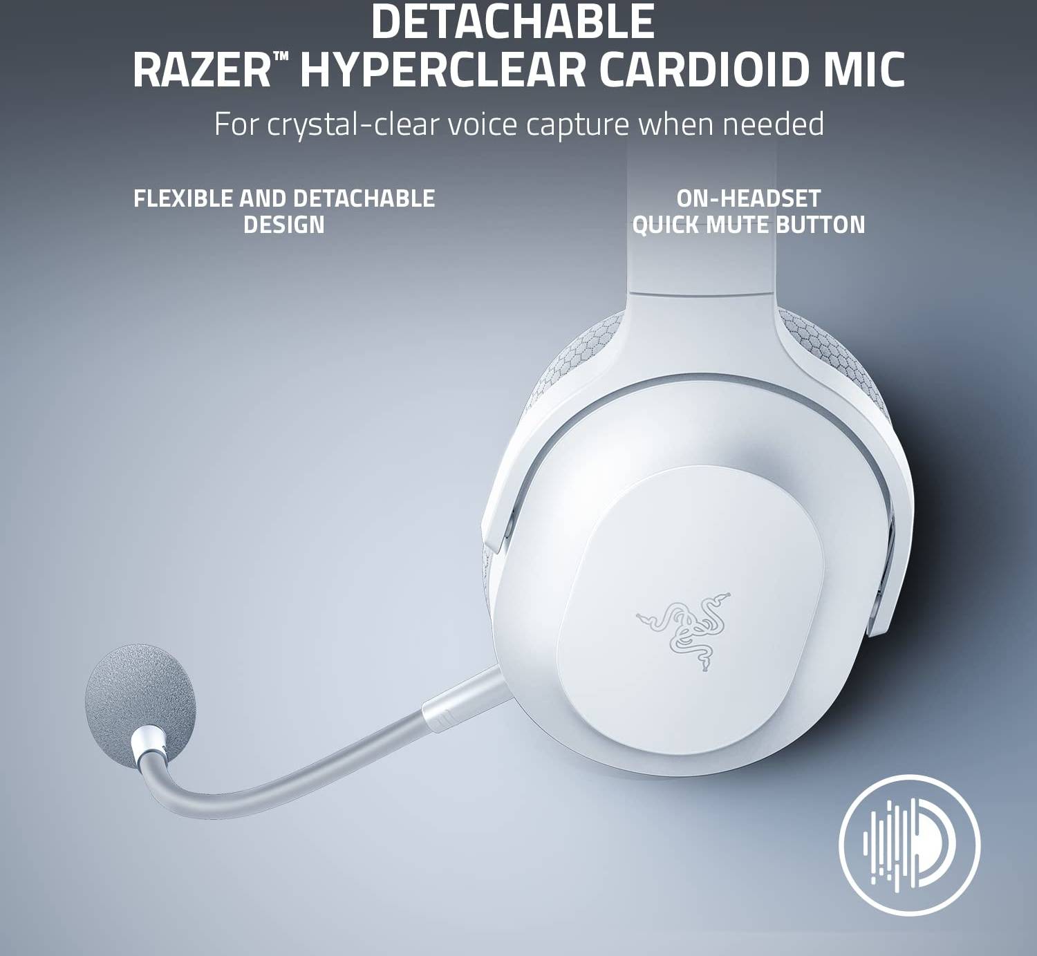 Razer Barracuda X Wireless, Mercury White | RZ04-04430200-R3M1