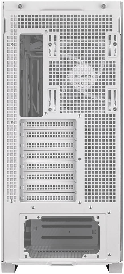 ASUS TUF Gaming GT302 aRGB Mid Tower Computer Case, 4x Pre-Installed Fan 140mm aRGB Fans, Up to 360mm Radiator & 7x Fan Support, 1x 3.5mm, 2x USB-A, & 1x USB-C I/O, White | 90DC00I3-B19000