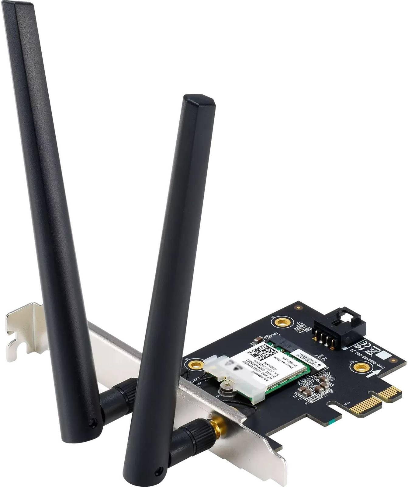 ASUS PCE-AXE5400 WiFi 6E PCI-E Adapter, Dual Antennas, 6GHz Band, 160MHz, Bluetooth 5.2, Black | 90IG05R0-BM9100