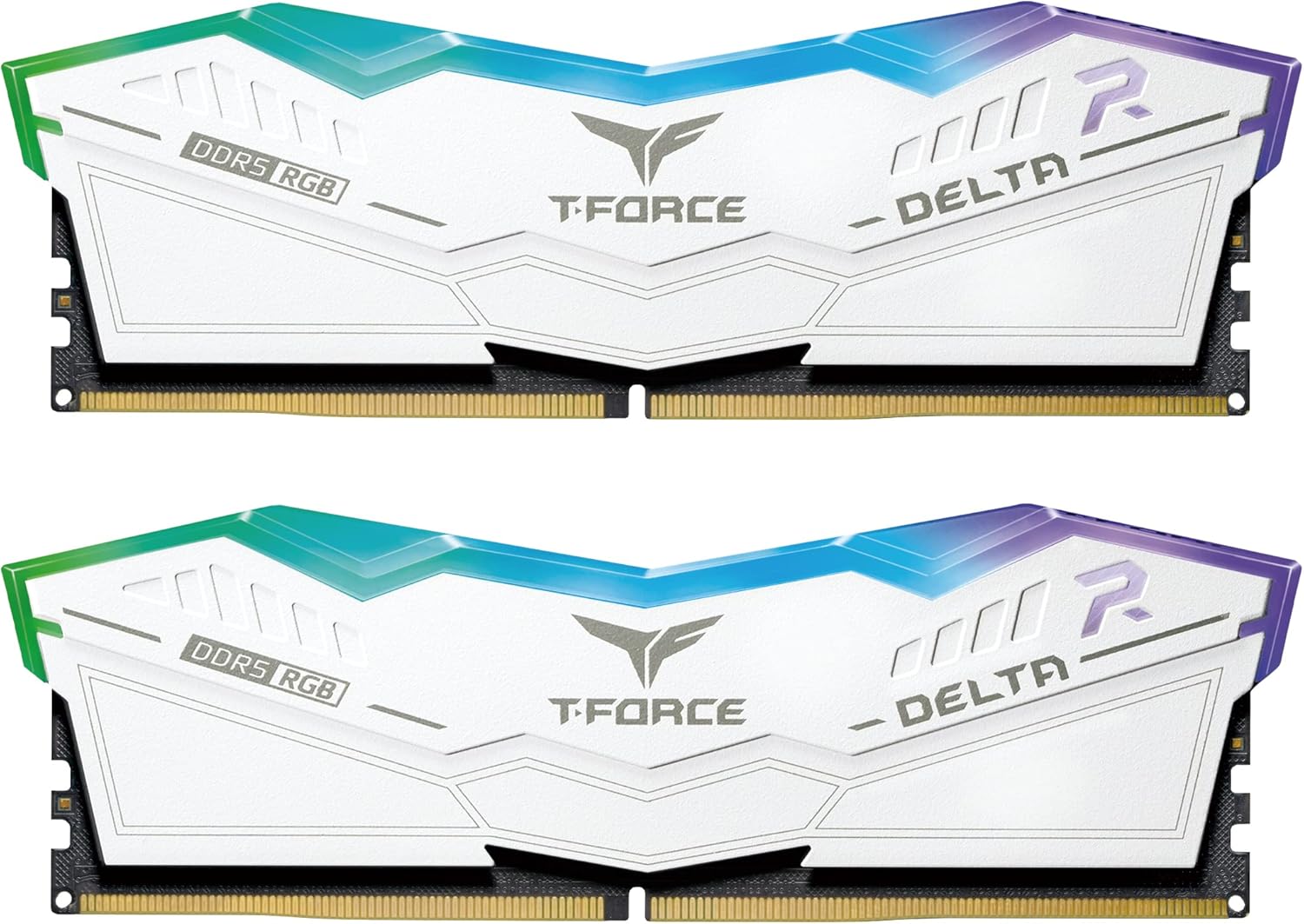 TeamGroup T-Force Delta RGB 32GB (2x16GB) DDR5 Desktop Memory Kit, 6000MHz Speed, CL32 CAS Latency, Intel XMP 3.0, 1.20 Voltage, Unbuffered, 288 Pin, Black | FF4D532G6000HC38DC01