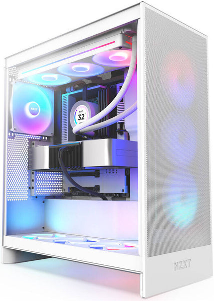 NZXT H7 Flow RGB Mid-Tower ATX White