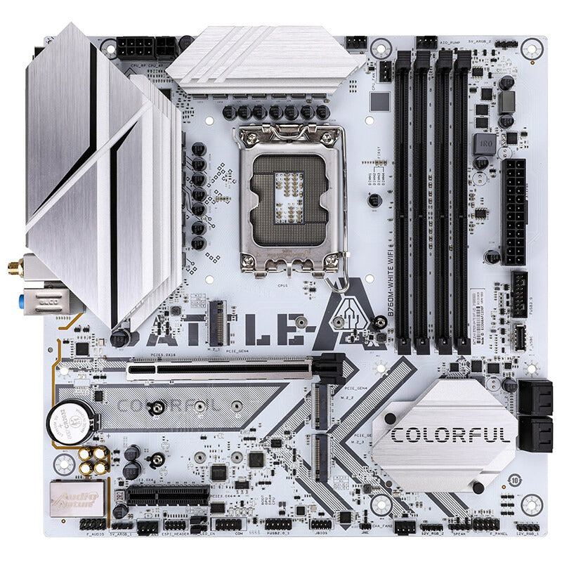 COLORFUL BATTLE-AX B760M-WHITE WIFI V20 LGA 1700 Socket DDR5 Motherboard