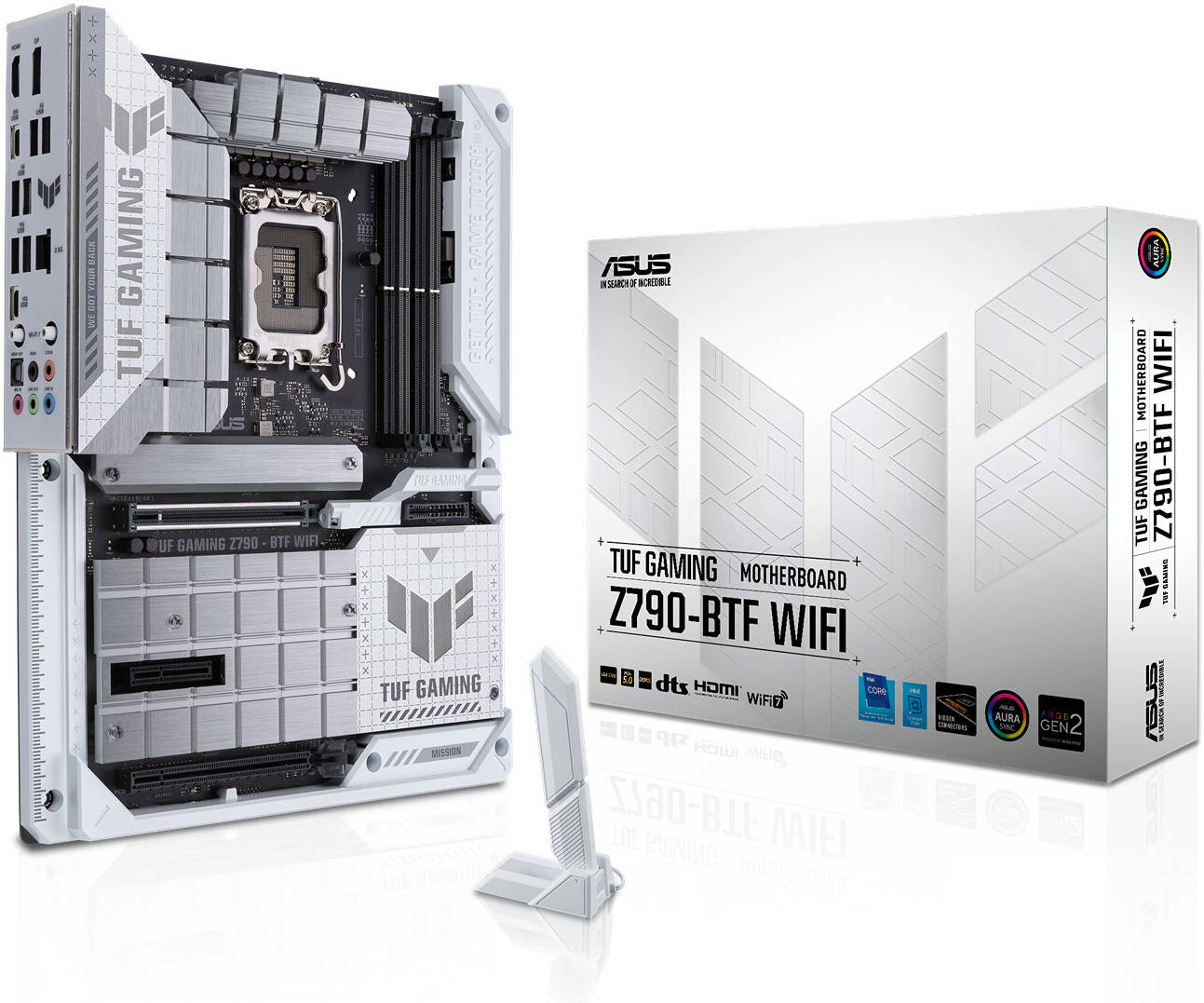 ASUS TUF Gaming Z790-BTF WIFI LGA 1700 ATX Intel Motherboard, Intel Z790 Chipset, White/Black