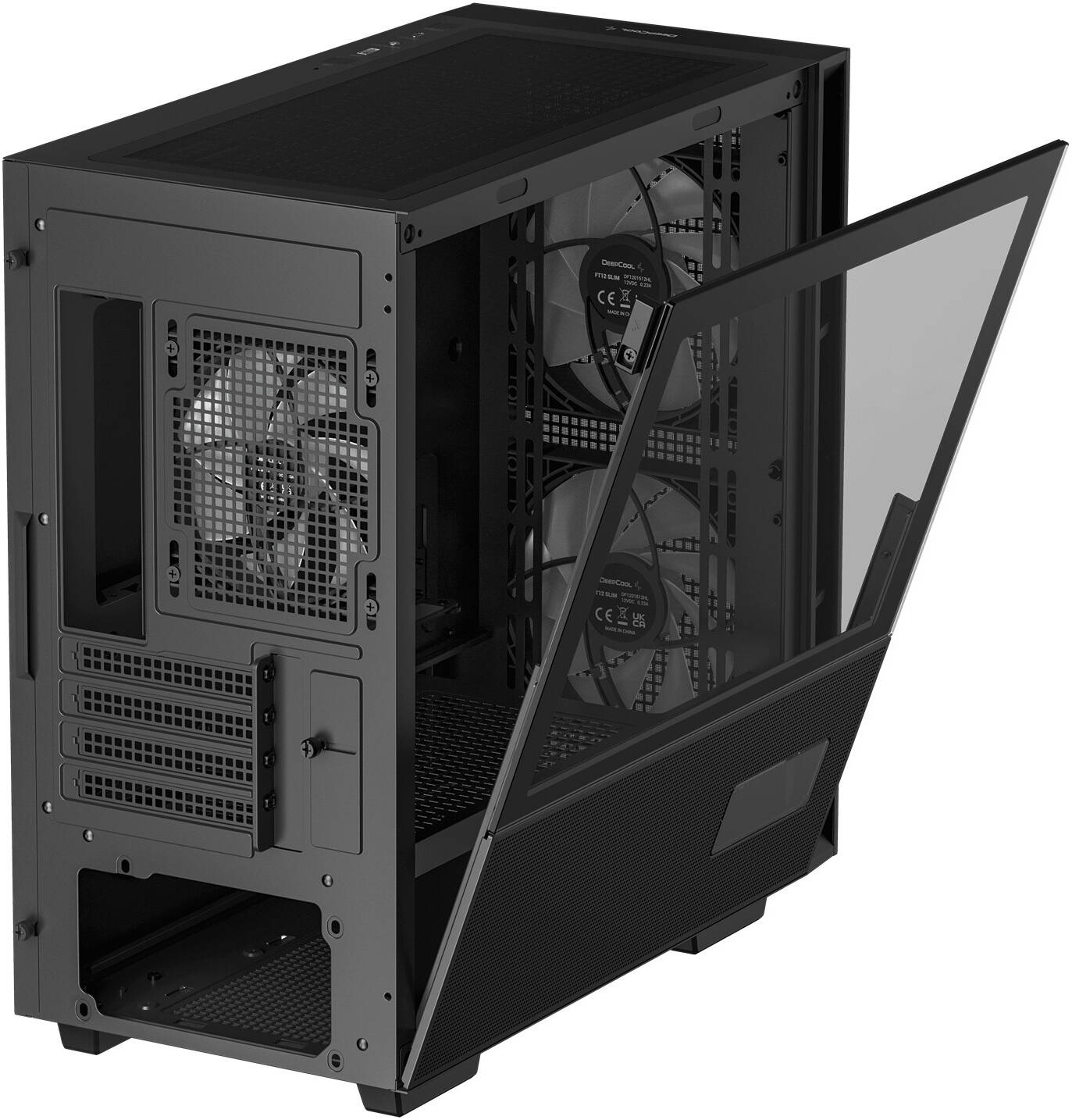 DeepCool CH360 Digital mATX Case, Digital Display, Black | R-CH360-BKAPE3D-G-1