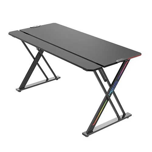 Twisted Minds X-Shaped RGB Gaming Table (150*68*76*cm), Black | TM-GT04-X-RGB