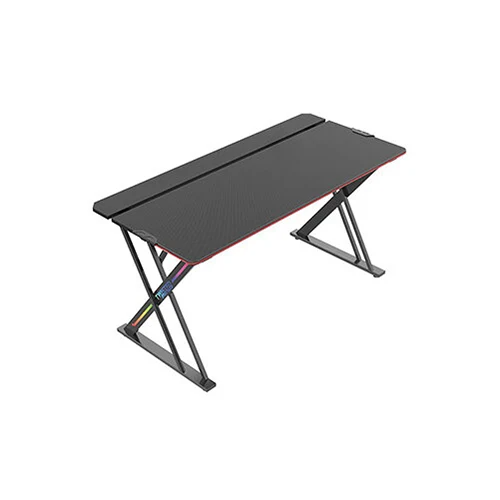 Twisted Minds X-Shaped RGB Gaming Table (150*68*76*cm), Black | TM-GT04-X-RGB