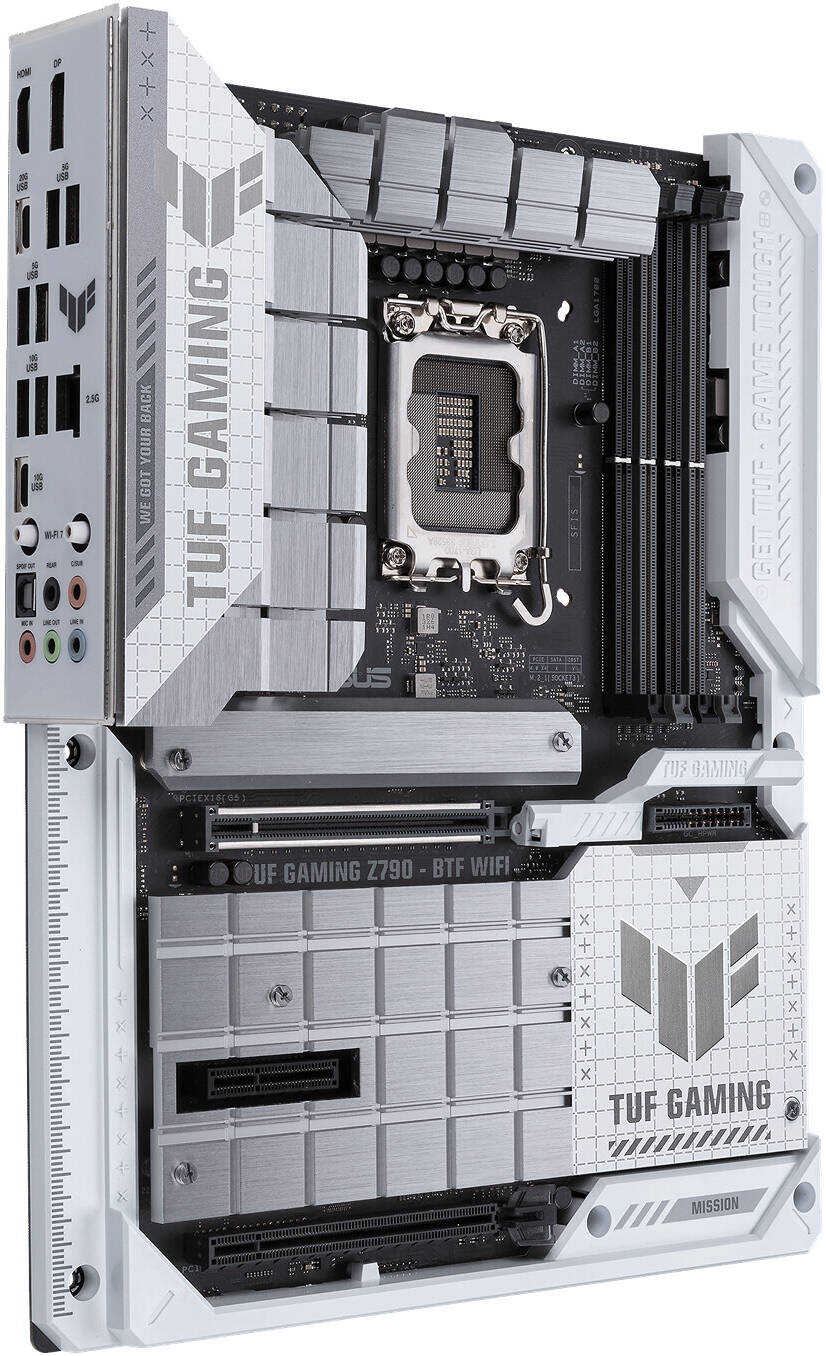 ASUS TUF Gaming Z790-BTF WIFI LGA 1700 ATX Intel Motherboard, Intel Z790 Chipset, White/Black