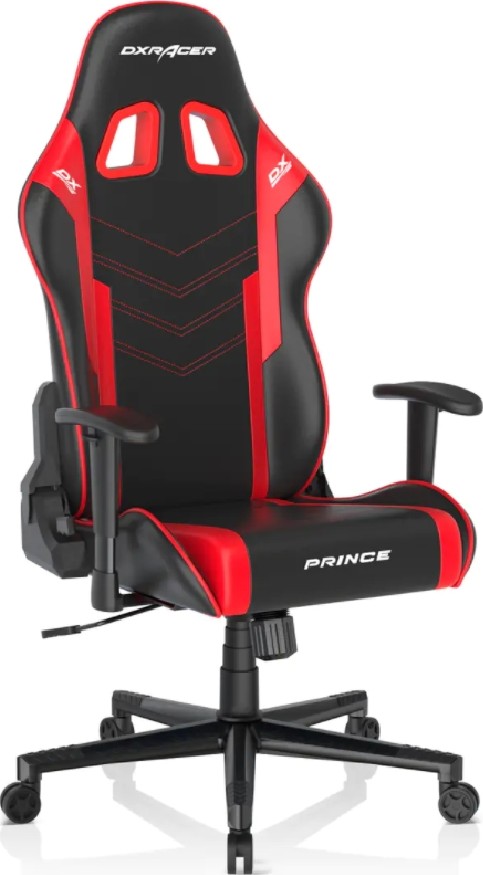 DXRacer P132 Prince Series Gaming Chair - Black/Red | GC-P132-NR-F2-158