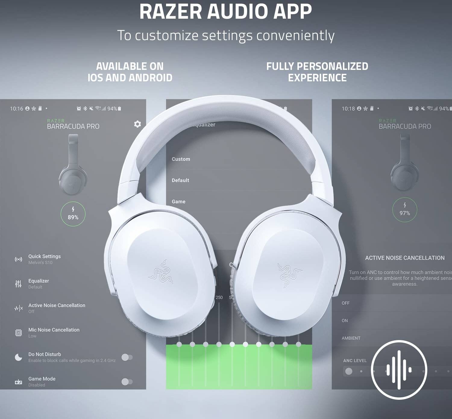 Razer Barracuda X Wireless, Mercury White | RZ04-04430200-R3M1