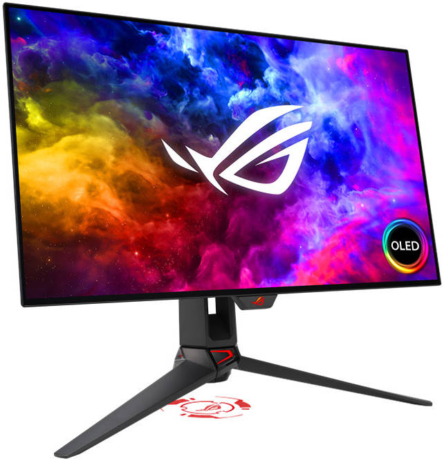 ASUS ROG Swift OLED PG27AQDM Gaming Monitor, 27" QHD 240Hz OLED Display, 0.03ms, FreeSync Premium & G-SYNC, | 90LM08Q0-B01A70