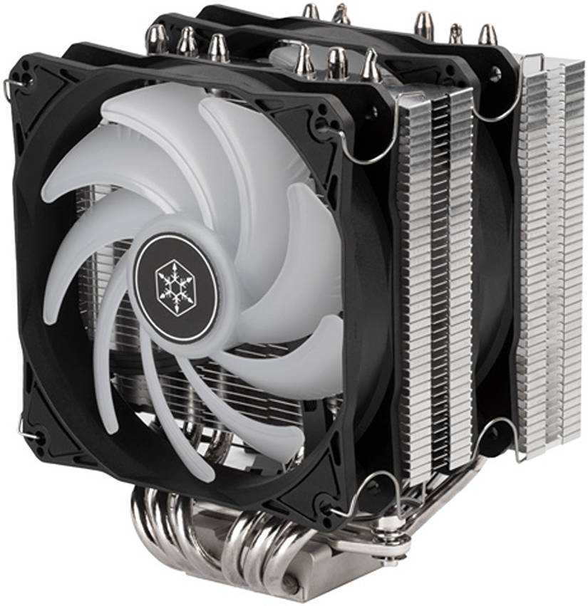 Silverstone Hydrogon D120 ARGB Dual Tower CPU Cooler with 6 heat pipes and dual 120MM ARGB Fans