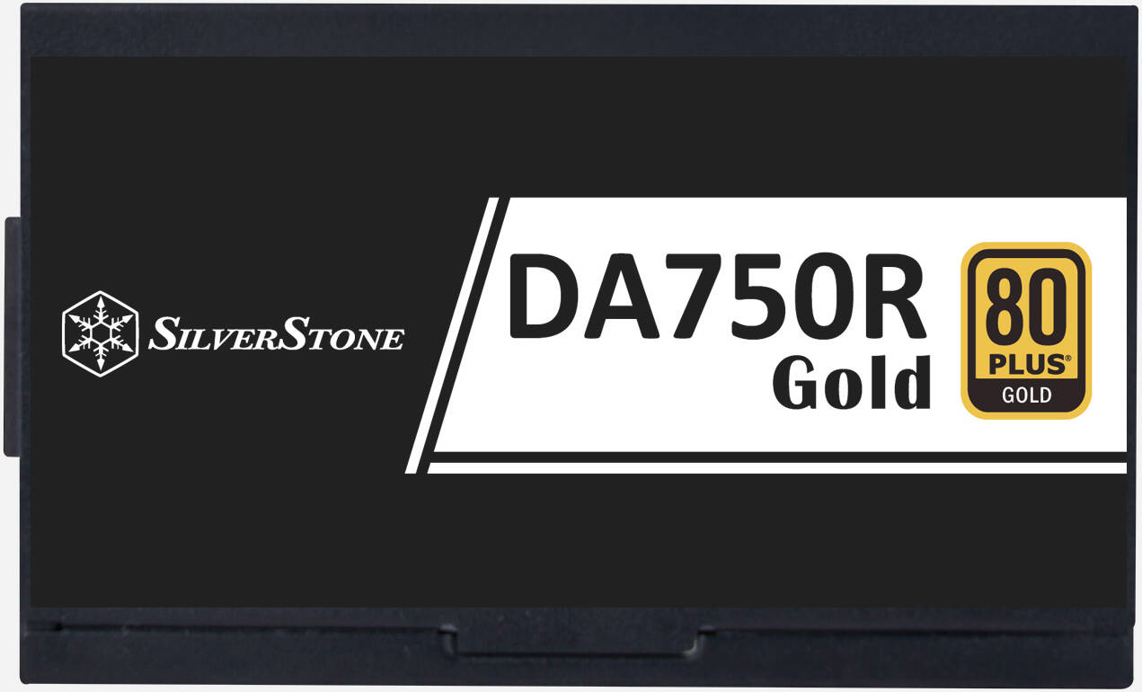 SilverStone DA750R Gold Fully Modular Power Supply, 80 PLUS Gold, 750W ATX 3.0 & PCIe 5.0, Active PFC, Silent 120mm FDB Fan, Japanese Capacitors, Black | SST-DA750R-GMA