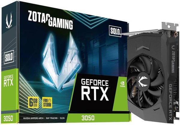 ZOTAC Gaming GeForce RTX 3050 Graphics Card, 6GB GDDR6 96-Bit Memory, 14 Gbps Memory Clock, 1470 MHz Boost Clock, 2304 CUDA Cores, PCI Express 4.0 8x | ZT-A30510G-10L