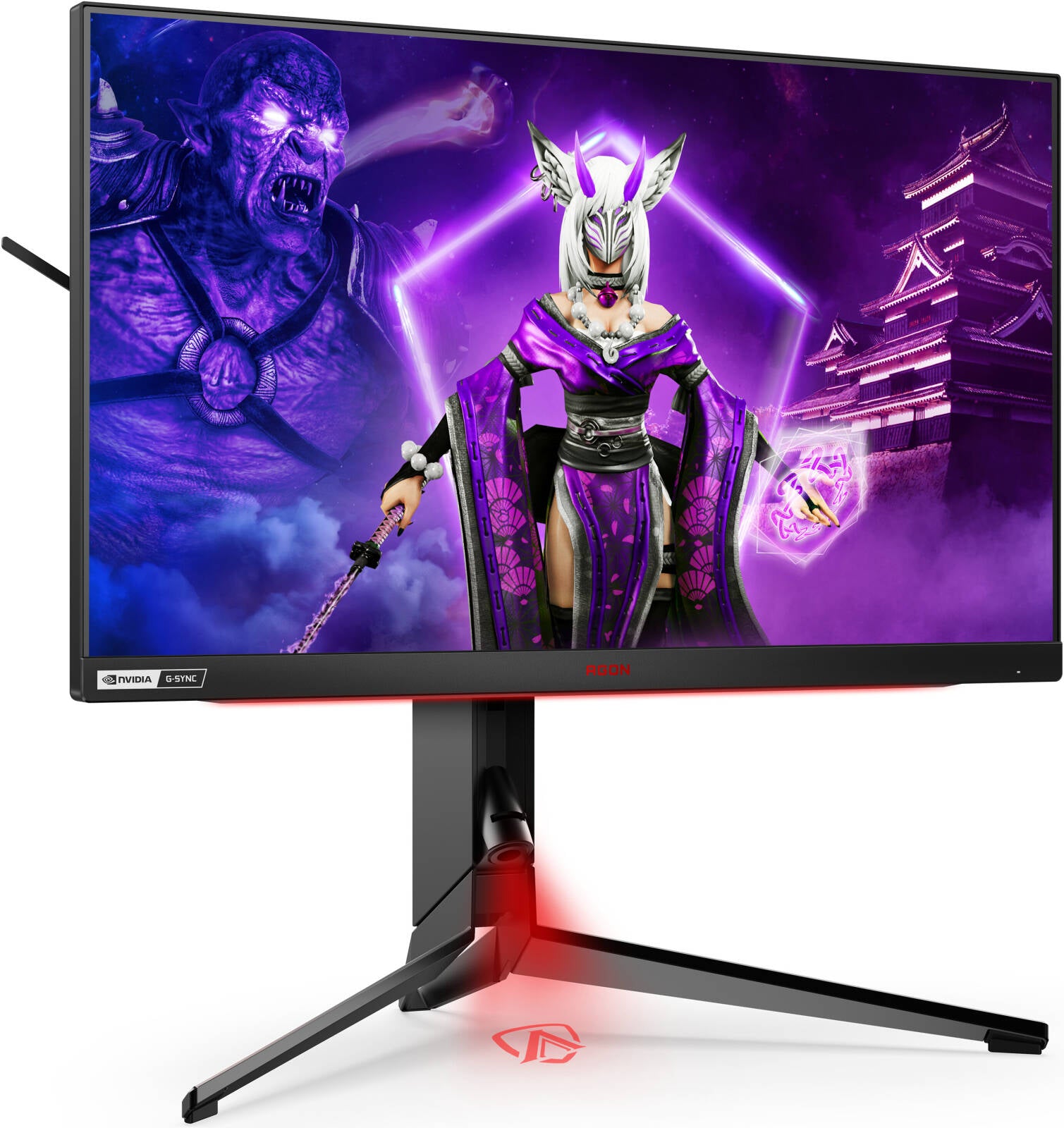 AOC Agon Pro 24.5" Premium Flat FHD Gaming Monitor, 1920x1080 Resolution, IPS, 360Hz, 1ms Response Time, 3H Hardness, 16 9 Aspect Ratio, Vesa Certified Display HDR400, Nvidia G-Sync, Black | AG254FG