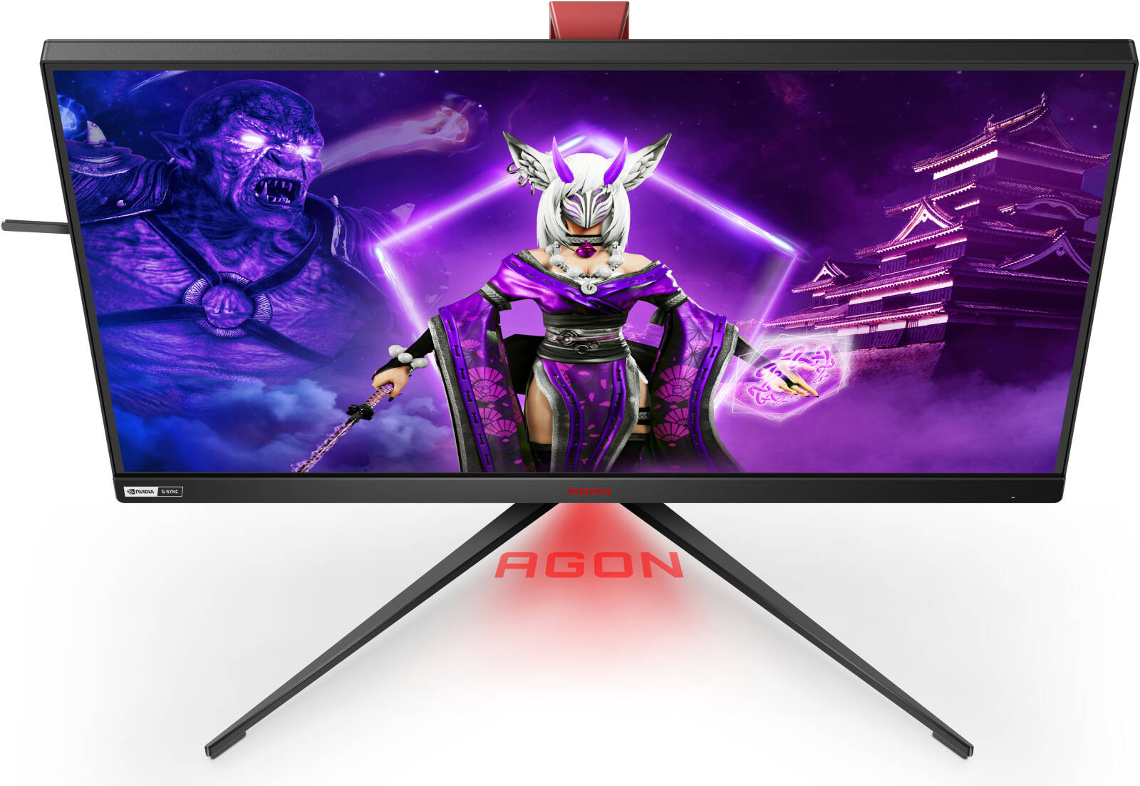 AOC Agon Pro 24.5" Premium Flat FHD Gaming Monitor, 1920x1080 Resolution, IPS, 360Hz, 1ms Response Time, 3H Hardness, 16 9 Aspect Ratio, Vesa Certified Display HDR400, Nvidia G-Sync, Black | AG254FG