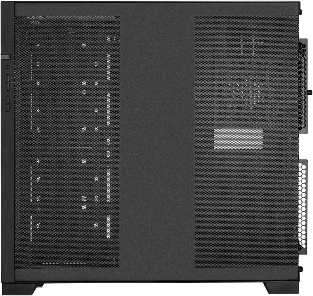 Lian Li O11D EVO RGB E-ATX Gaming Dual Chamber Case, ARGB Lighting Strips,Up to 420mm Radiator & 10* Fans, Cable Management, Front and Side Tempered Gass Panels, Black | G99.O11DERGBX.00