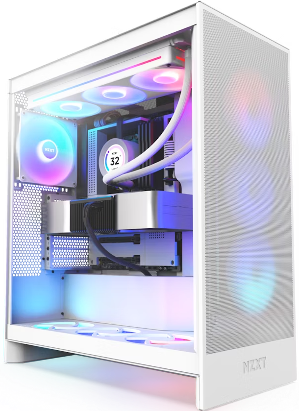 RTX 4070 Ti SUPER ULTRA 7 WHITE GAMING PC BUILD [Intel Ultra 7-265KF CPU, RTX 4070 Ti Super 16GB GPU, 32GB DDR5 RAM, 1TB M.2 NVMe, 850W PSU, NZXT H7 Flow White Tempered Glass Gaming Case]