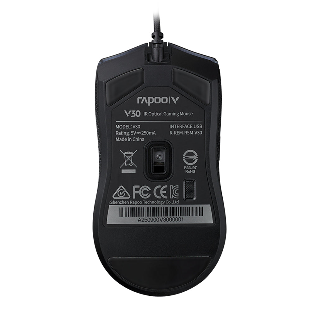 Rapoo V30 Wired Gaming Mouse 5000dpi Breathing Backlight USB Wired