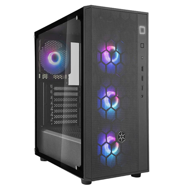 SilverStone Series FARA R1 PRO ATX chassis with ARGB BLACK